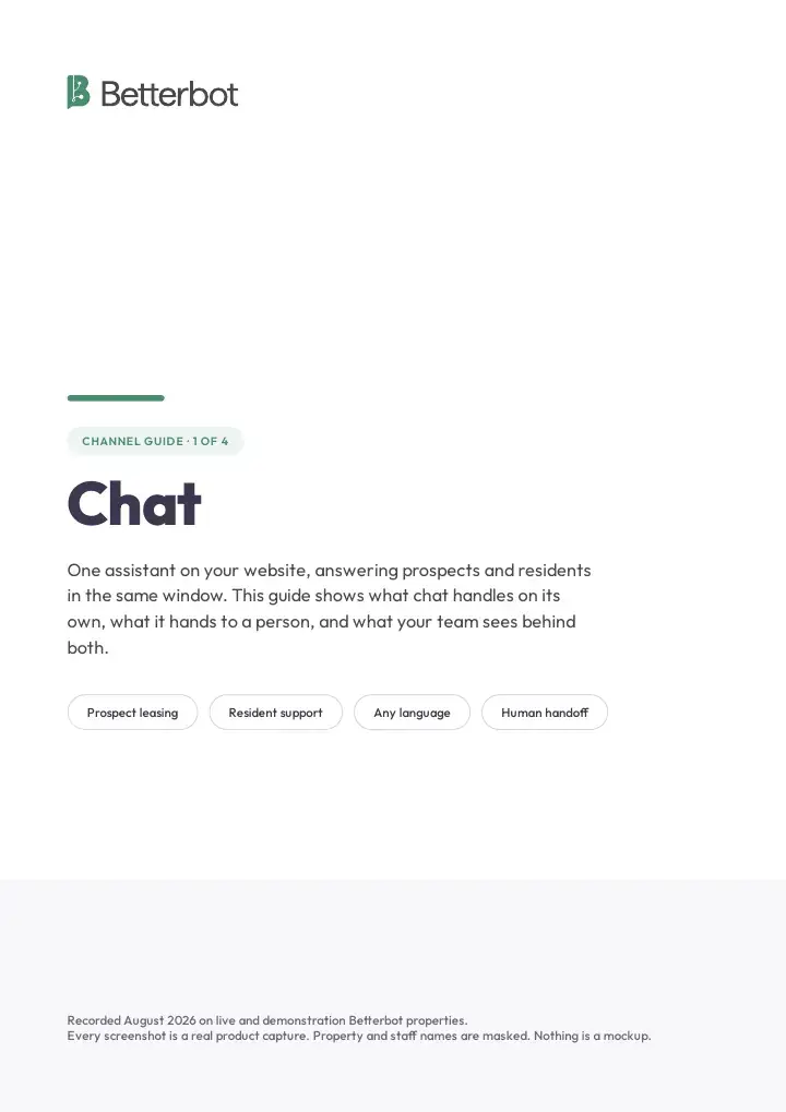 Chat cover